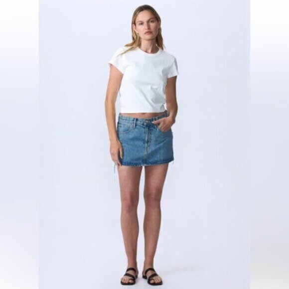 SLVRLAKE BNWOT Re-Worked Mini Skirt -Great Divide Sz 27 - Picture 11 of 12